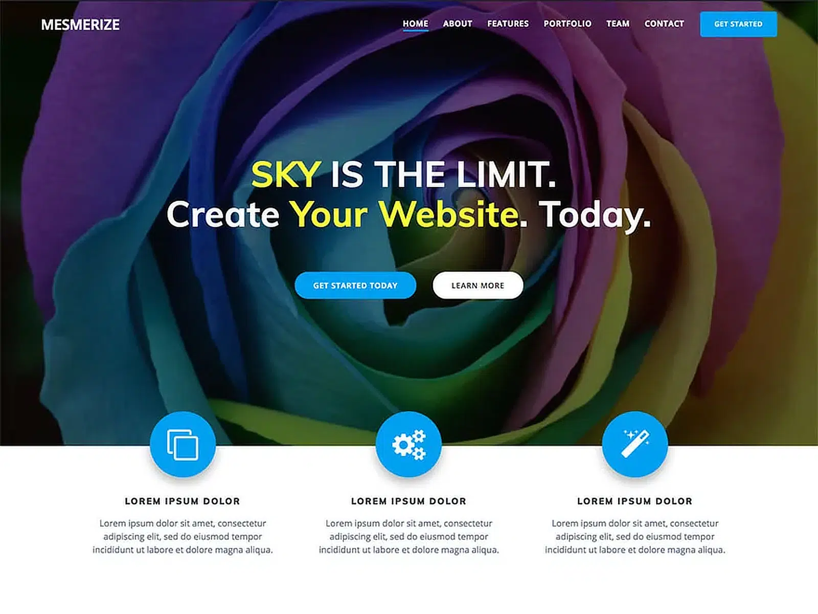 tema wordpress gratuito mesmerize