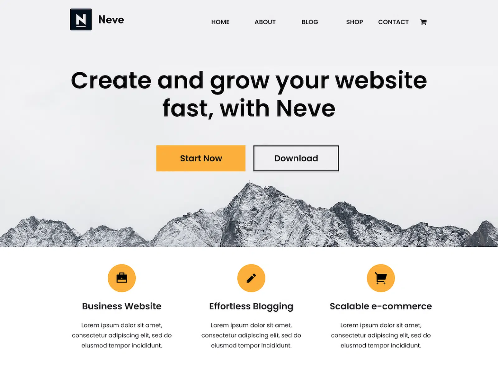 tema wordpress gratuito neve