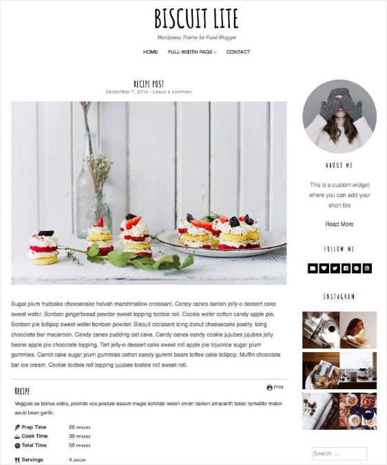 responsive design blog page