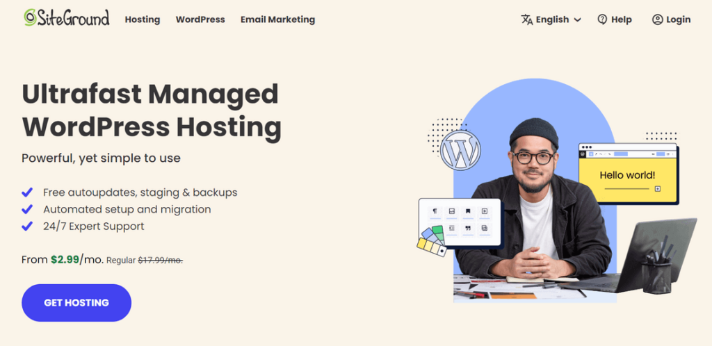 SiteGround WordPress hosting