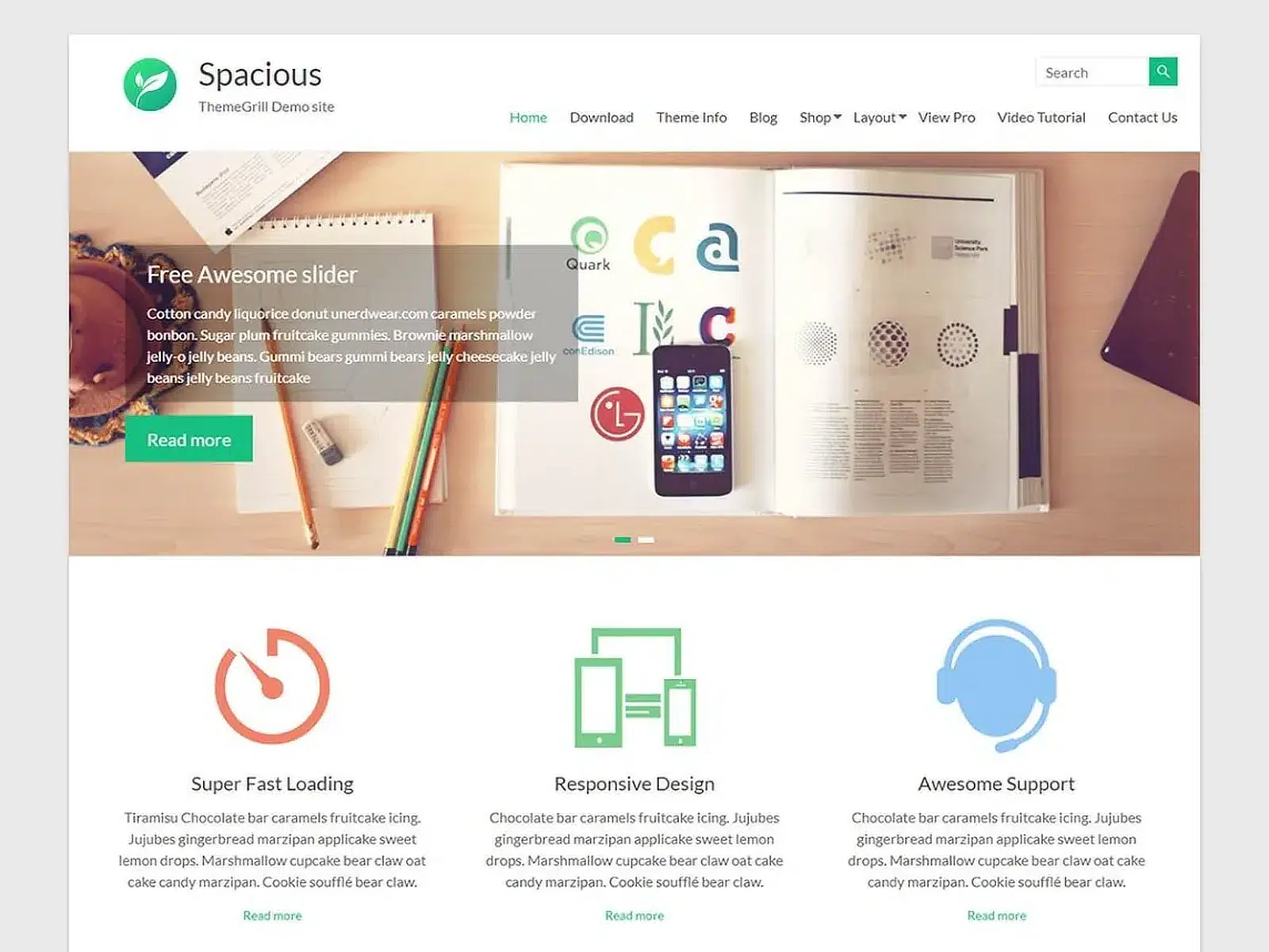 tema wordpress gratuito spacious
