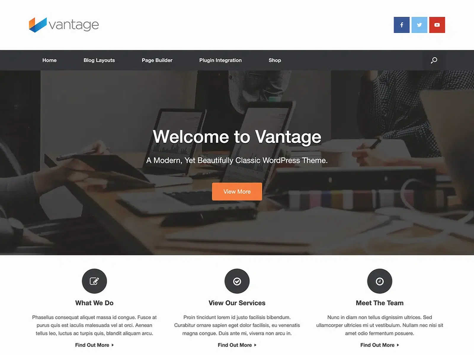 tema wordpress gratuito vantage