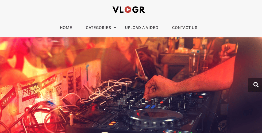 The Vlogr theme