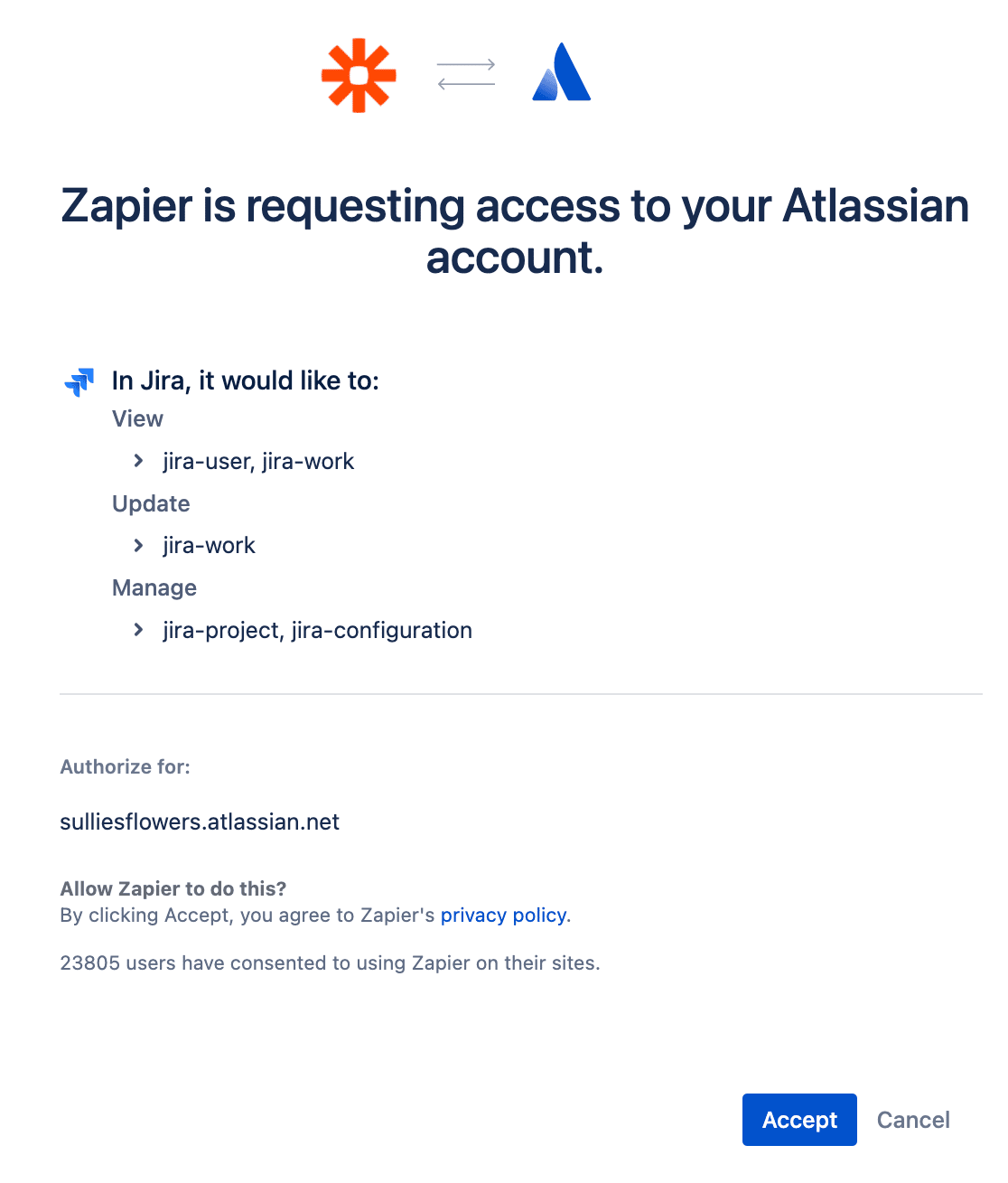 Giving Zapier permission to access your Jira account