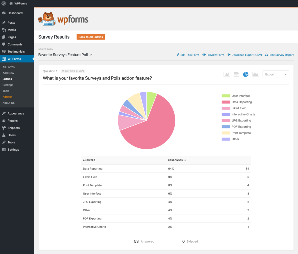 WPForms-Screenshot-Survey-Results