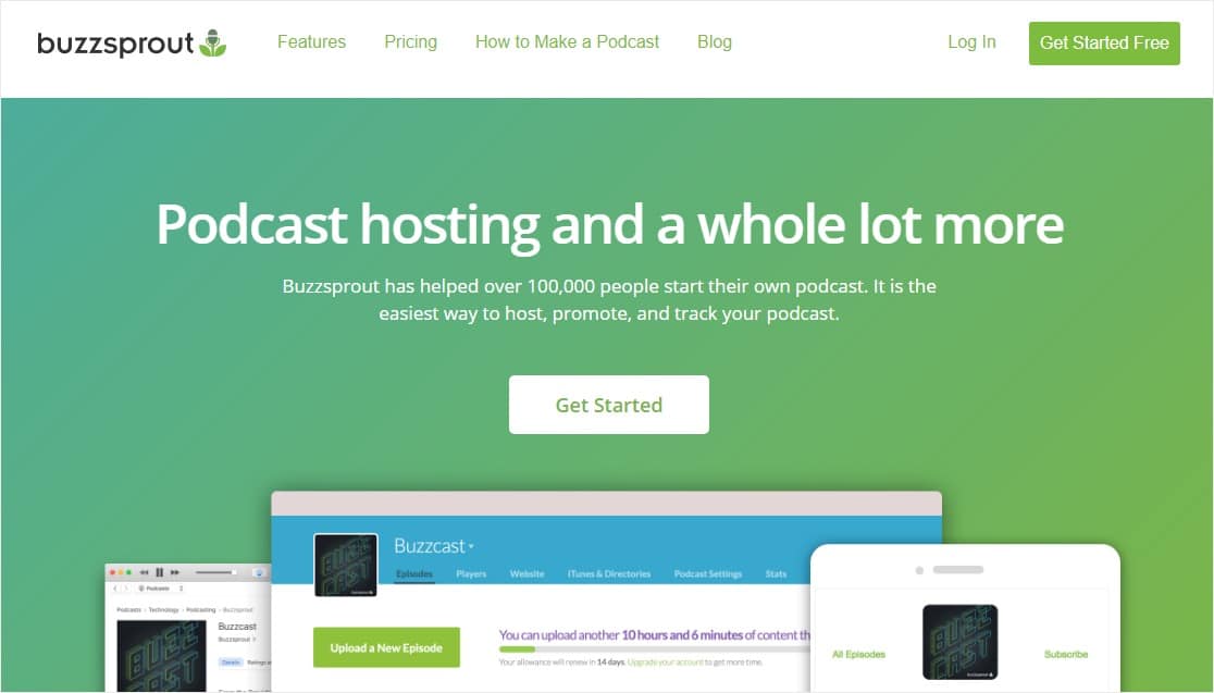 buzzsprout podcasting WordPress plugin