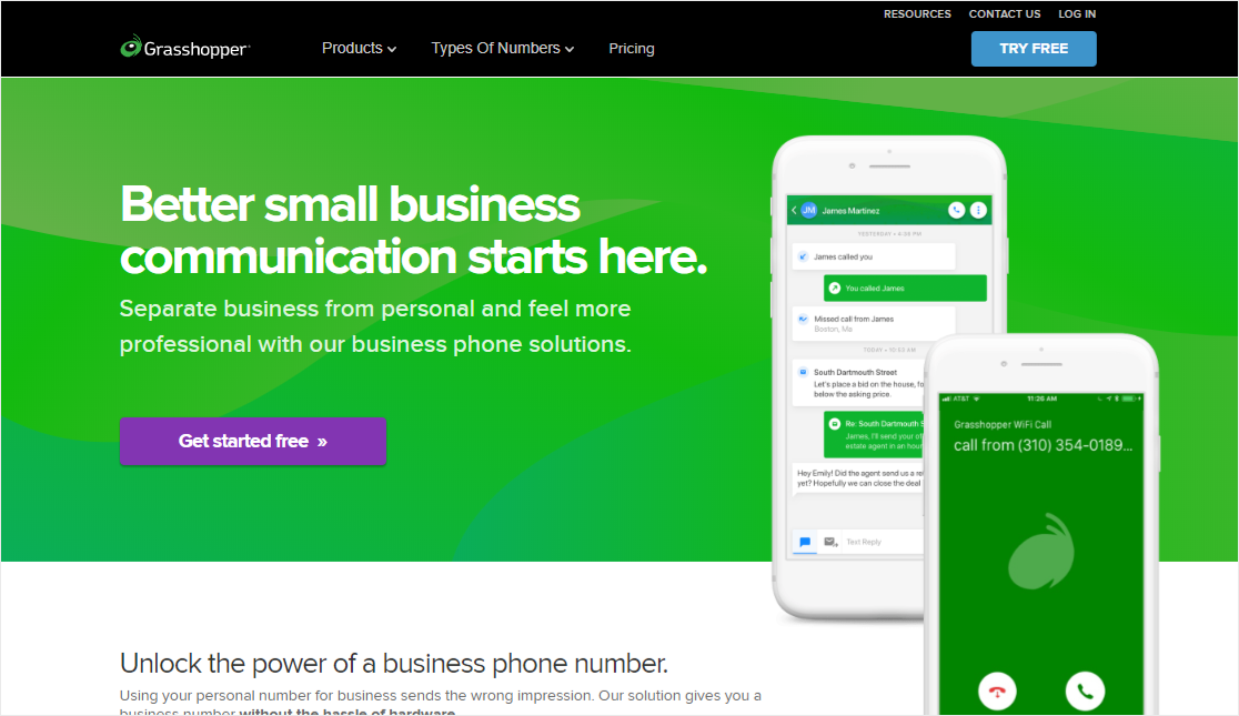 GrassHopper internet business phone system