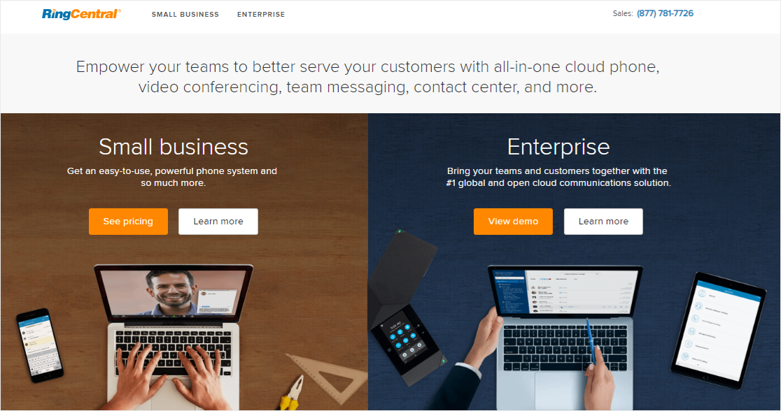 RingCentral Business VoIP service