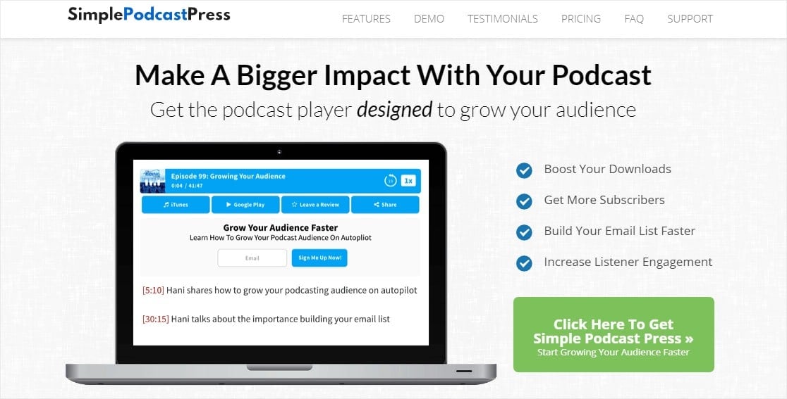 simple podcast press podcast hosting