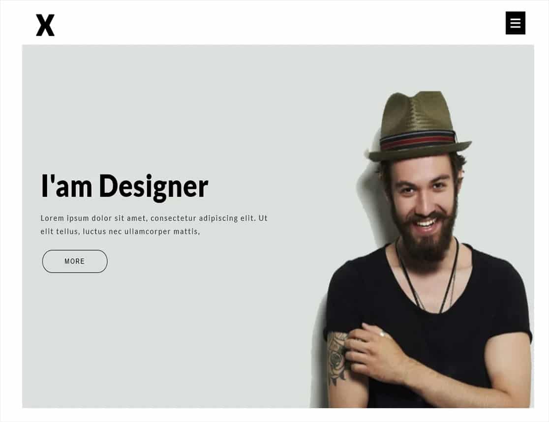 one page resume wordpress theme