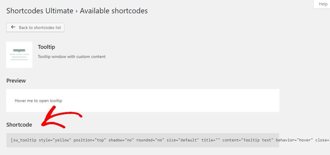 copy tooltip shortcode