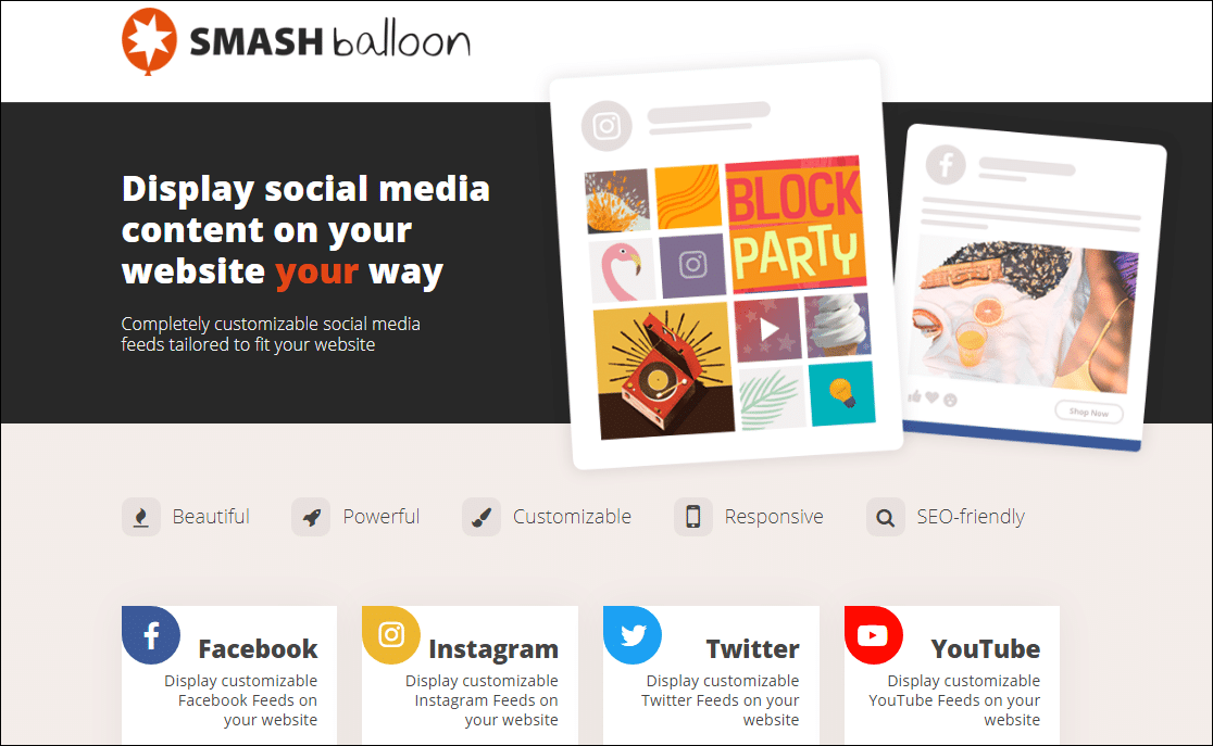 smash balloon social feed plugin