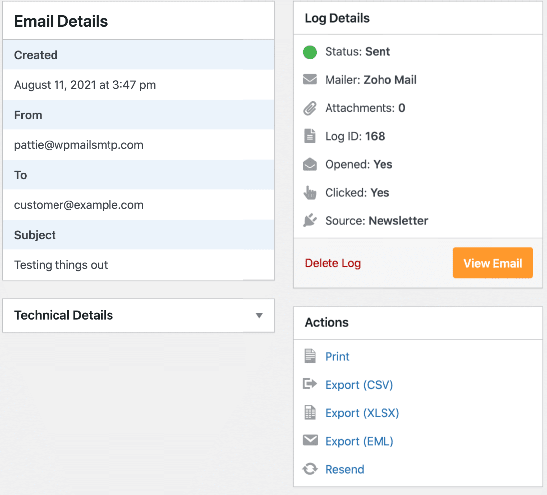 Email stats with WP Mail SMTP