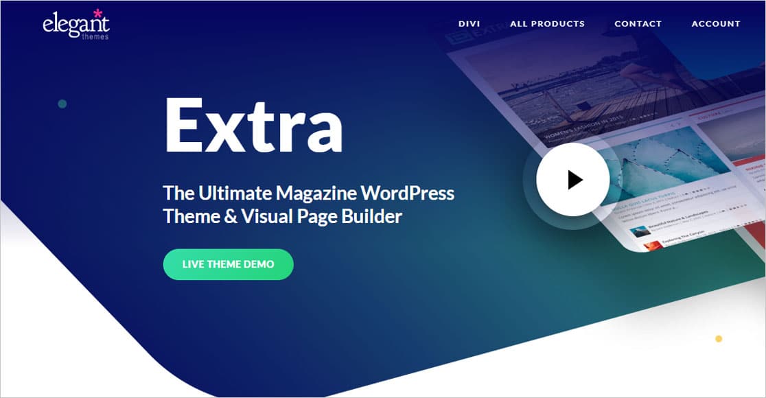 Extra Theme best wordpress themes for small business