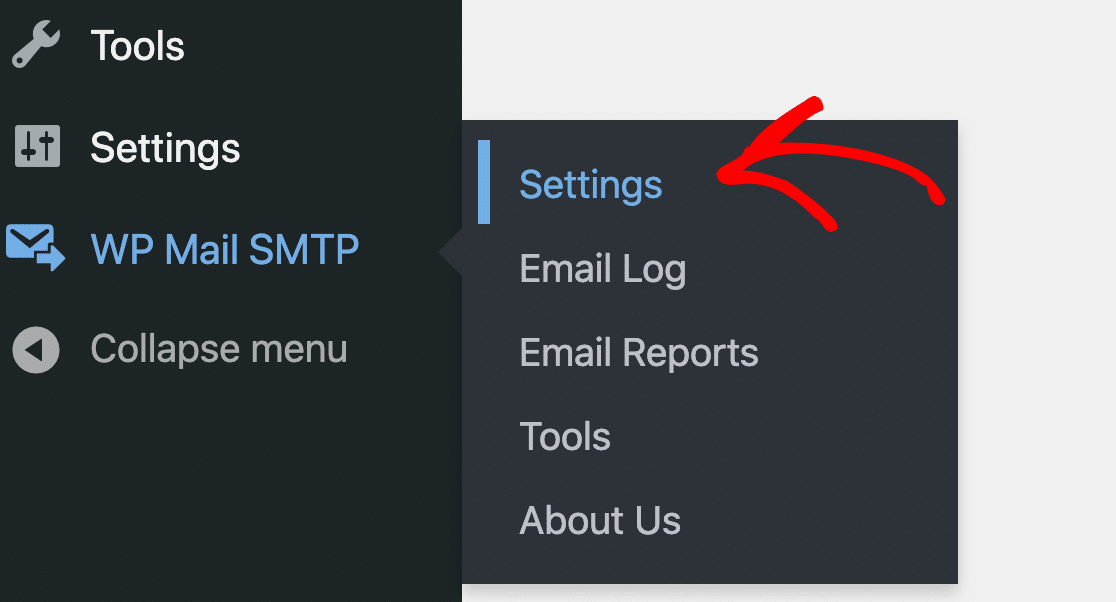 Configuration SMTP de correo WP