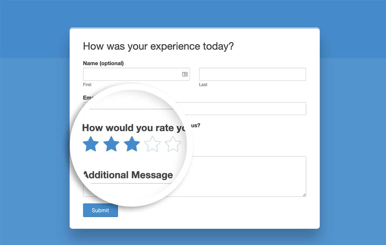 How to Customize the Look of the Rating Field Icons with WPForms