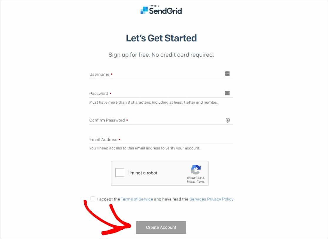 sendgrid signup wpmail smtp