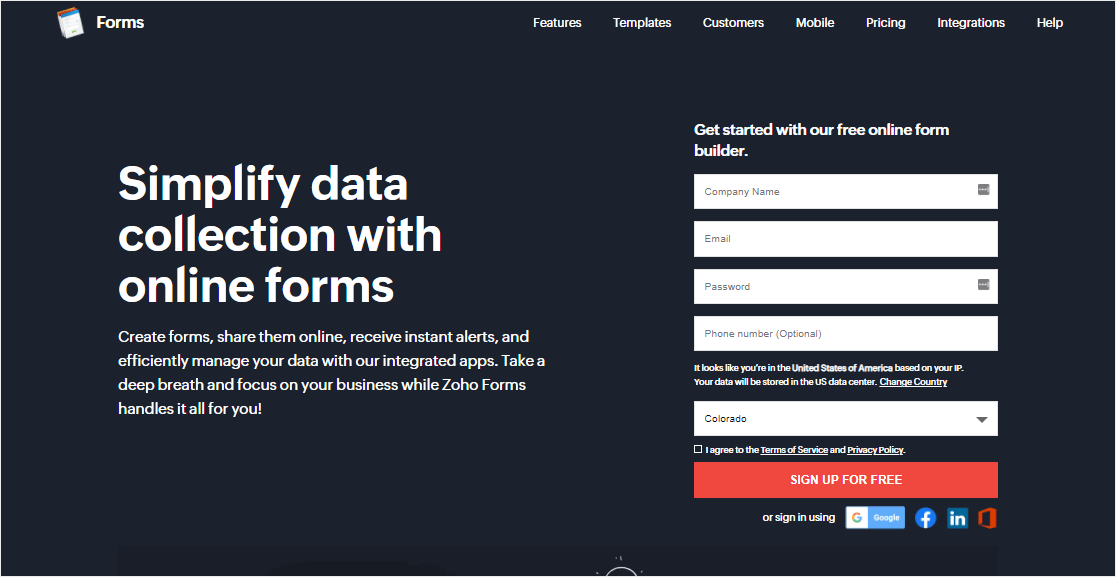 zoho form