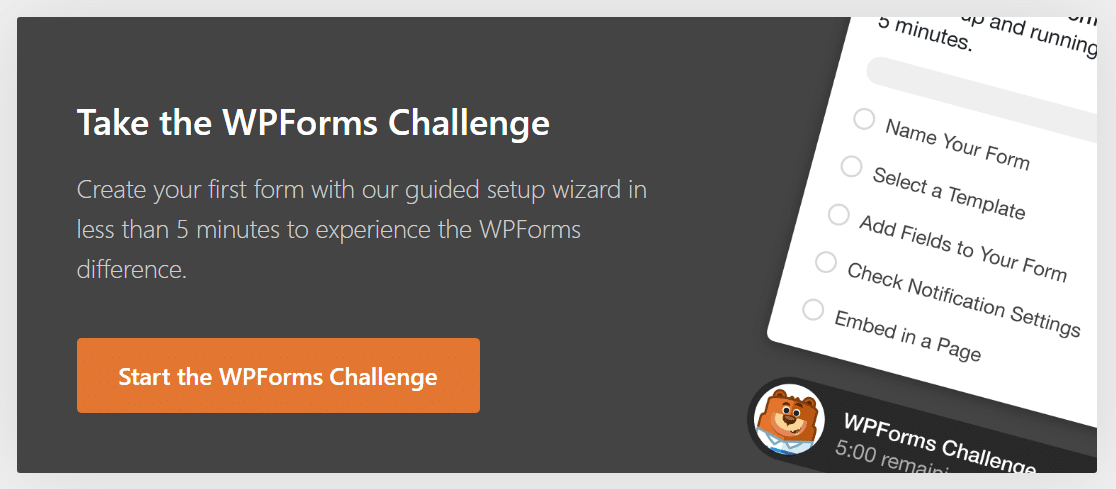 WPForms challenge