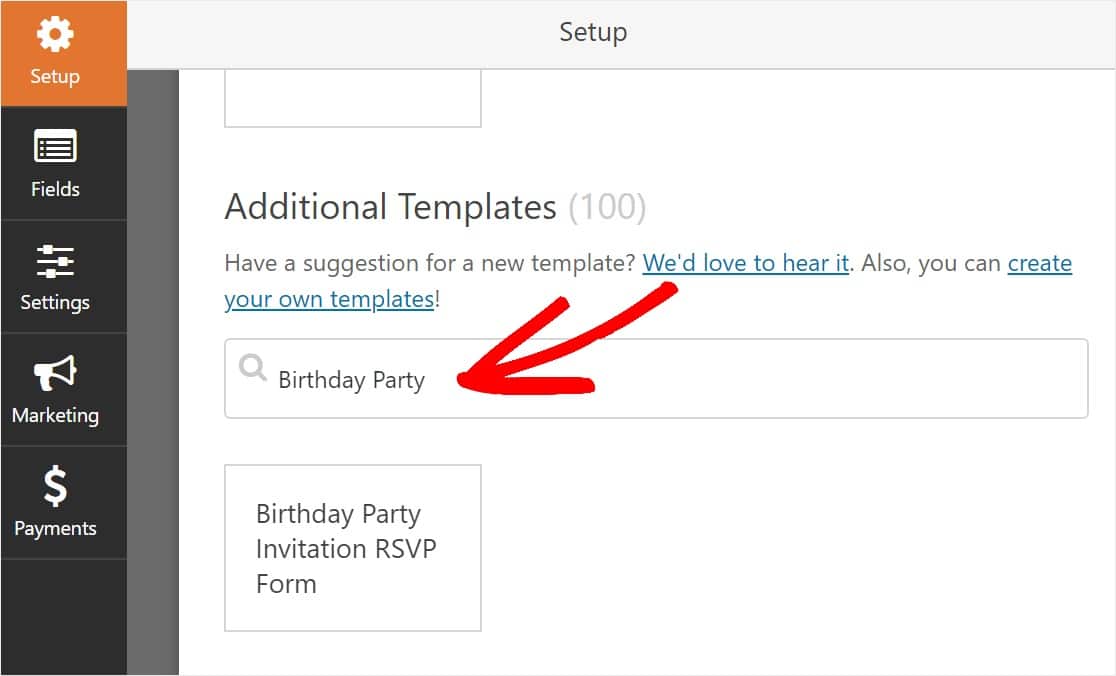 free online rsvp birthday party template