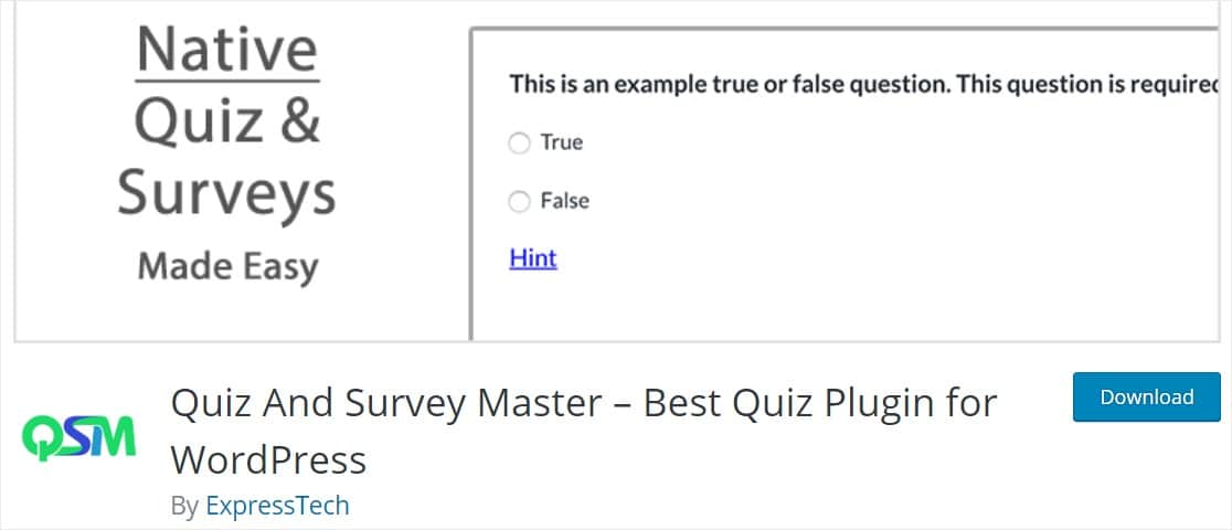 quiz and survey master