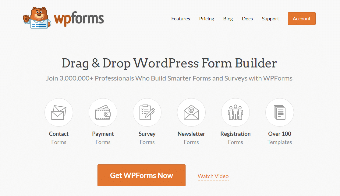 wpforms homepage