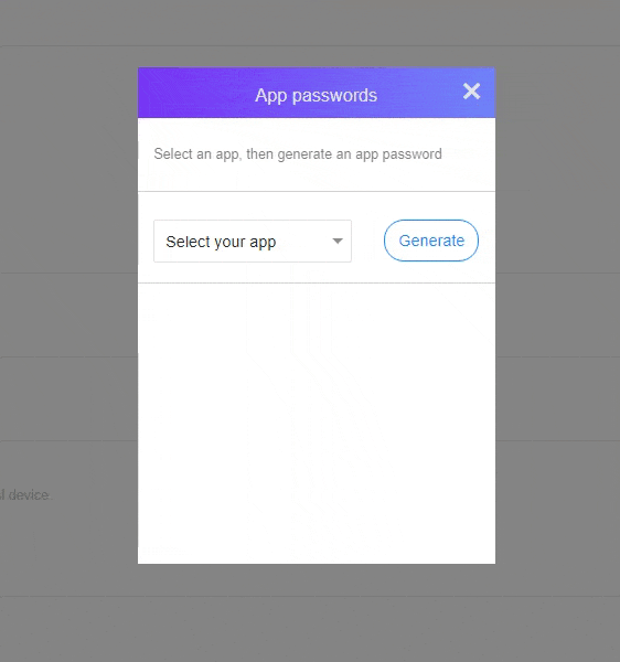 generate app password yahoo