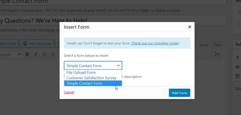 How to Easily Create a WordPress Popup Form for Free