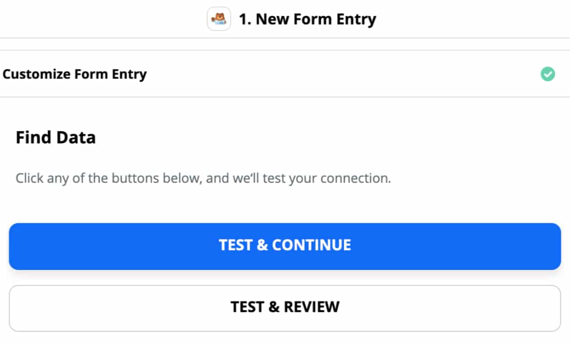 Test And Review WPForms Connection With Zapier