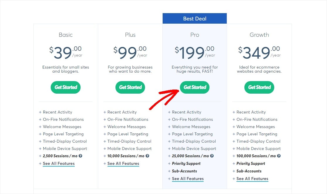 pick your trustpulse plan