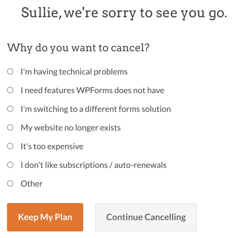 How to Cancel Your WPForms Account