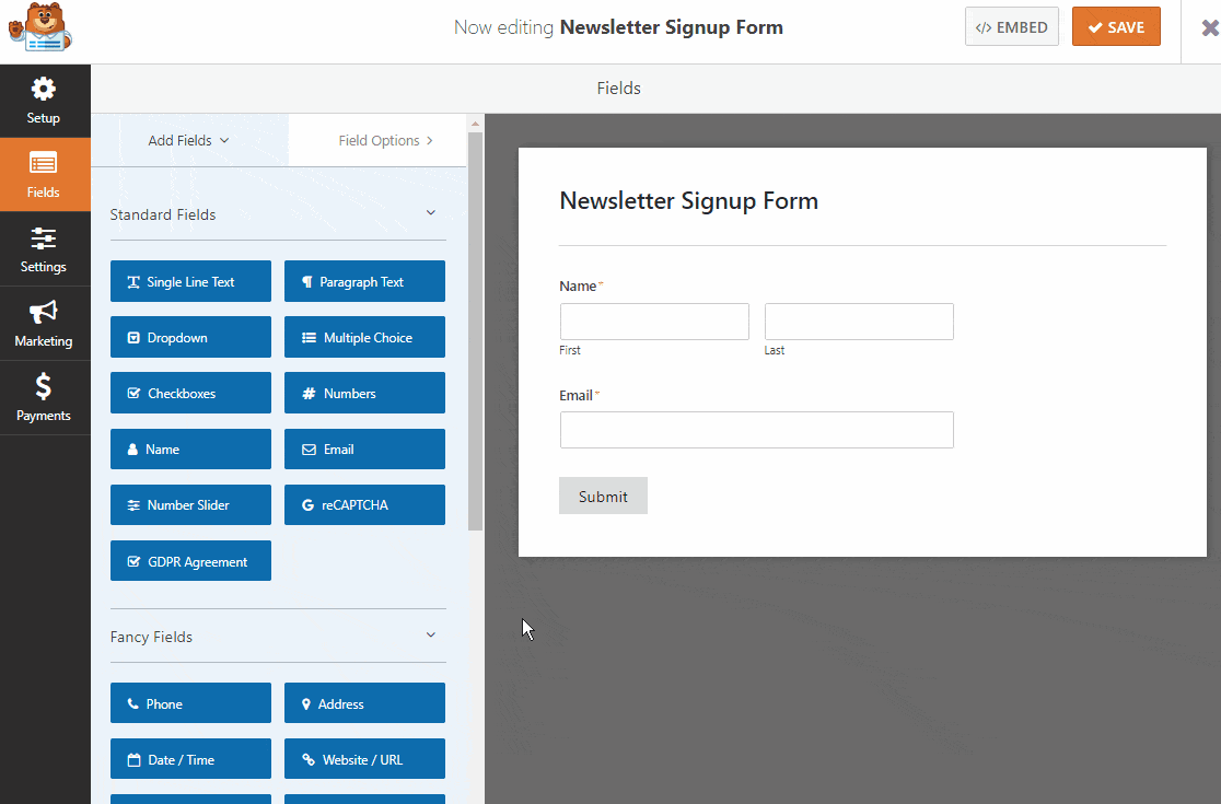 Editing A Form With WPForms