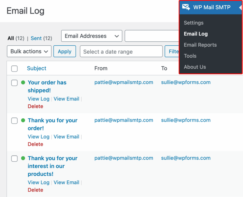 E-Mail-Protokolle WP Mail SMTP