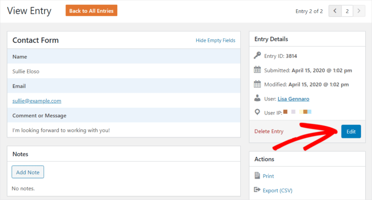 Introducing WPForms 1.6.0 - Entry Editing Is Here!