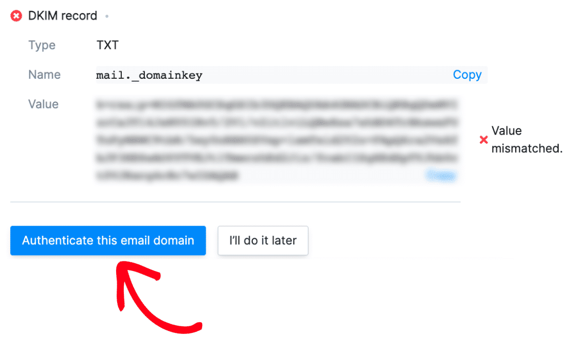 Brevo authenticate this email domain