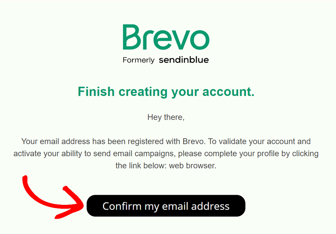 Brevo confirm email address