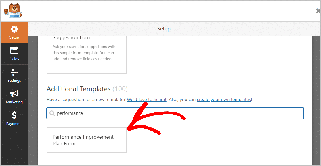 Choose Performance Improvement Plan Template