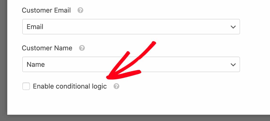 Enable conditional logic for recurring payments