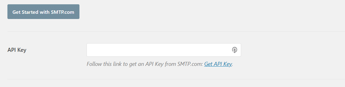 api key for smtp