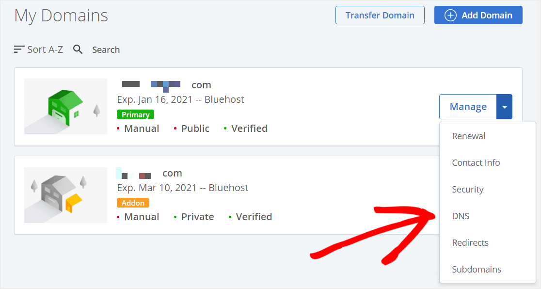 find dns settings