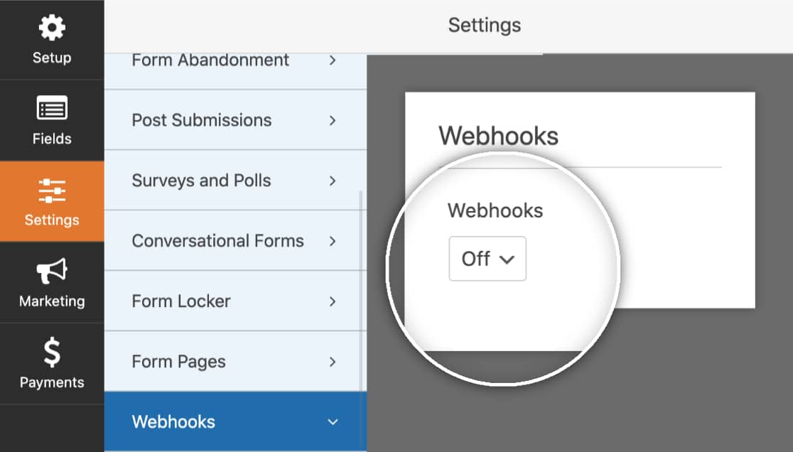 Enable Webhooks in WPForms