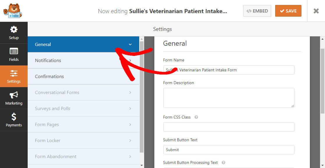 General Veterinarian Patient Intake Form