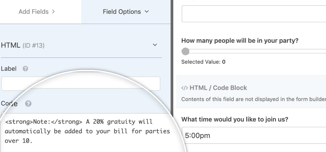 How to Add a Number Slider Field to WPForms