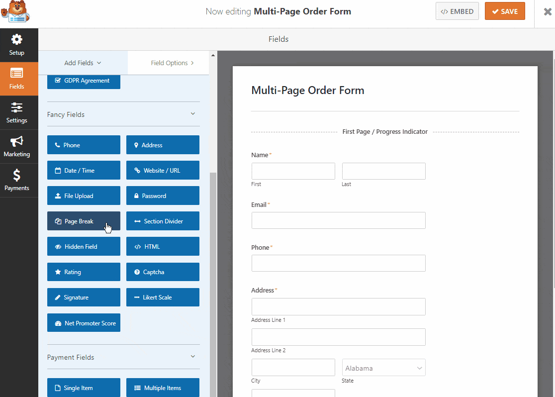 multiple form in html