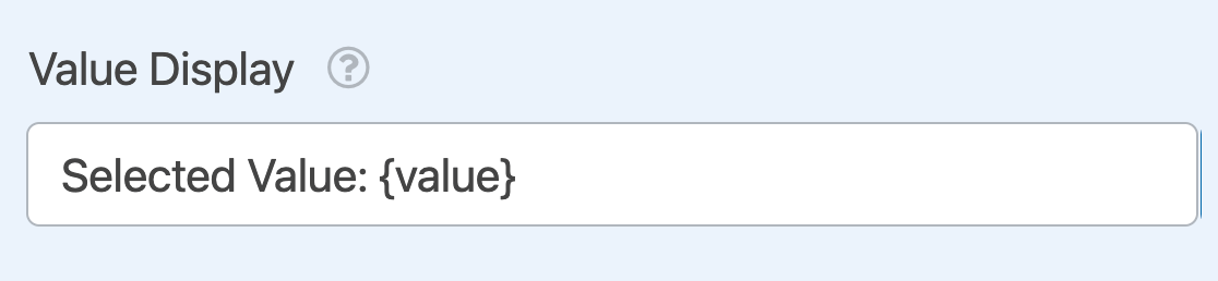 Editing the Number Slider field value display