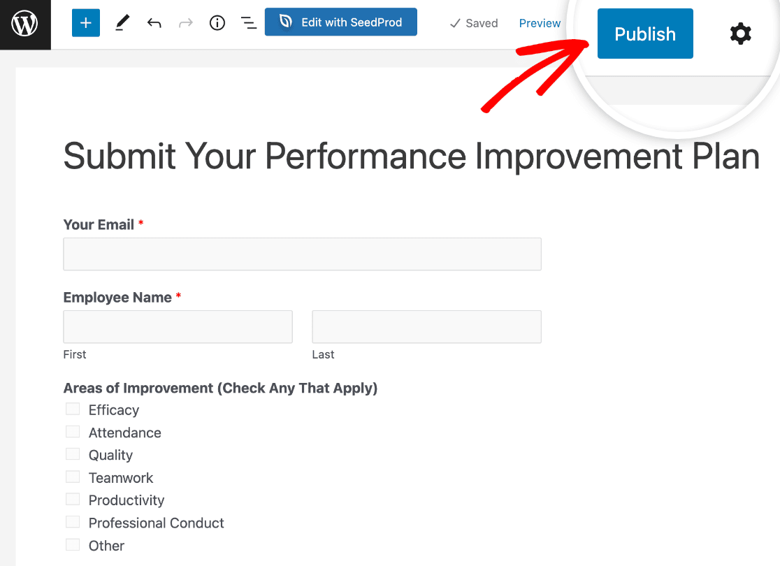 How to Make a (PIP) Performance Improvement Plan Online Form