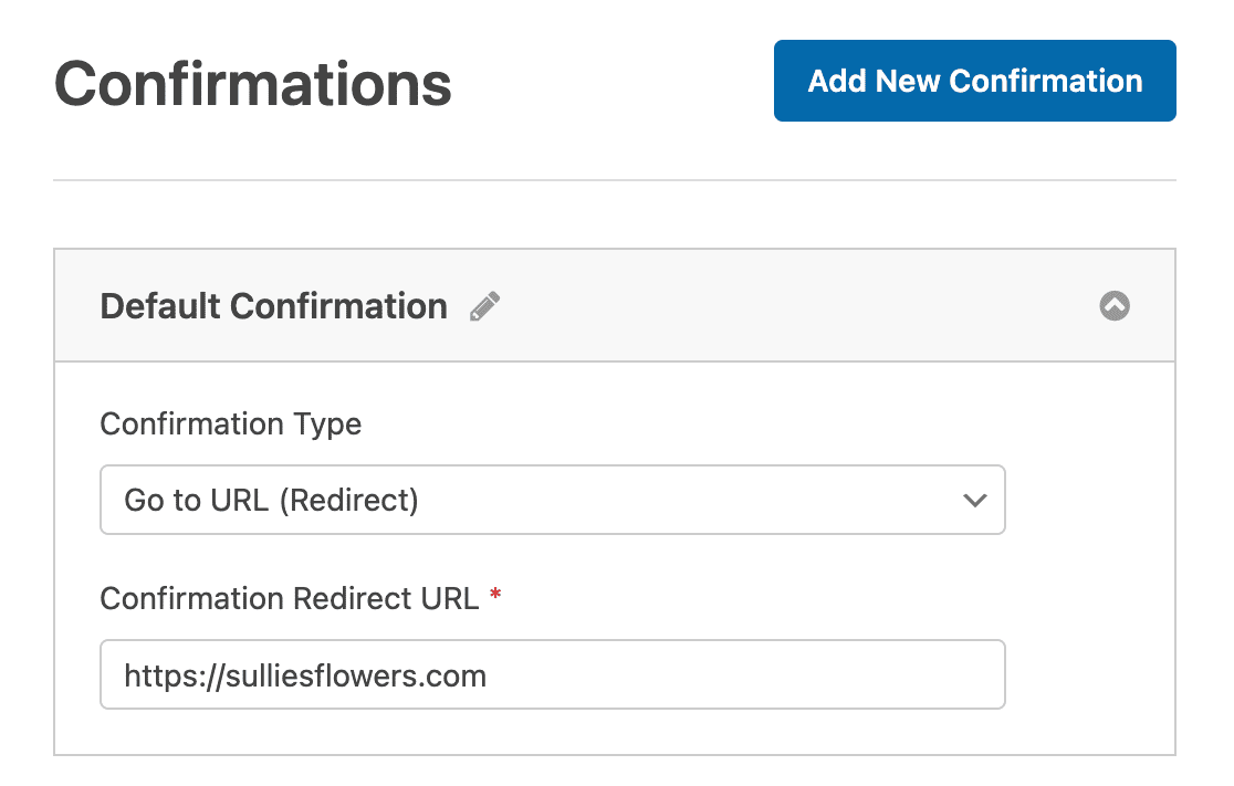 Setting a confirmation up to redirect users to the homepage after they submit the login form