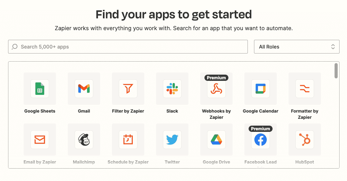 Zapier integrations