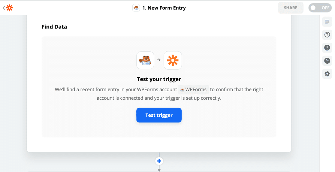 WPForms test trigger