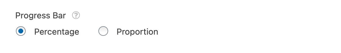 Choosing a progress bar format for a conversational form